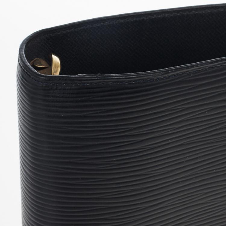 Pre Owned Louis Vuitton Black Epi Electric Medium Agenda Cover