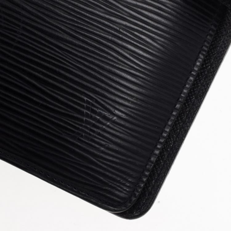 Pre Owned Louis Vuitton Black Epi Electric Medium Agenda Cover