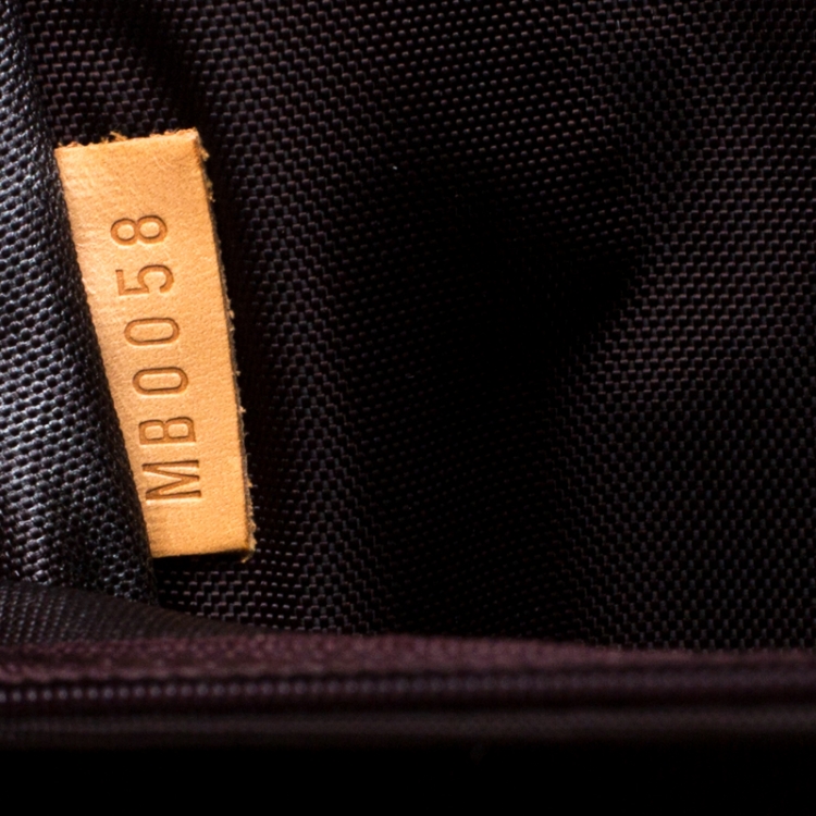 Pre Owned Louis Vuitton Amarante Monogram Vernis Pegase 45 Suitcase