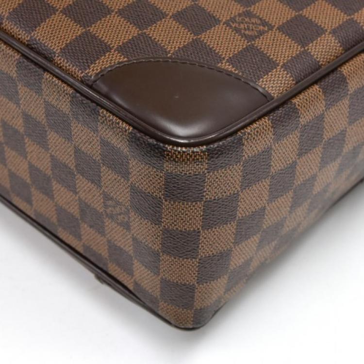 Pre Owned Louis Vuitton Damier Ebene Canvas Porte Documents Voyage GM Briefcase