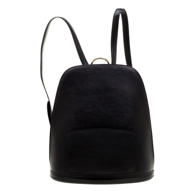Louis Vuitton Black Epi Leather Gobelins Backpack Bag Louis