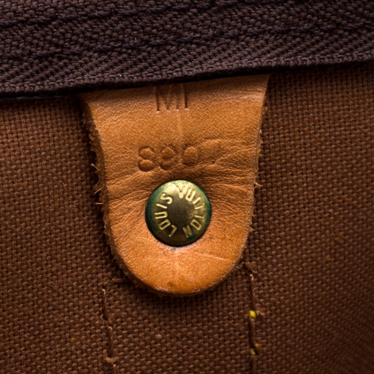 Pre Owned Louis Vuitton Brown Monogram Canvas Keepall Bandouliere 60 Bag