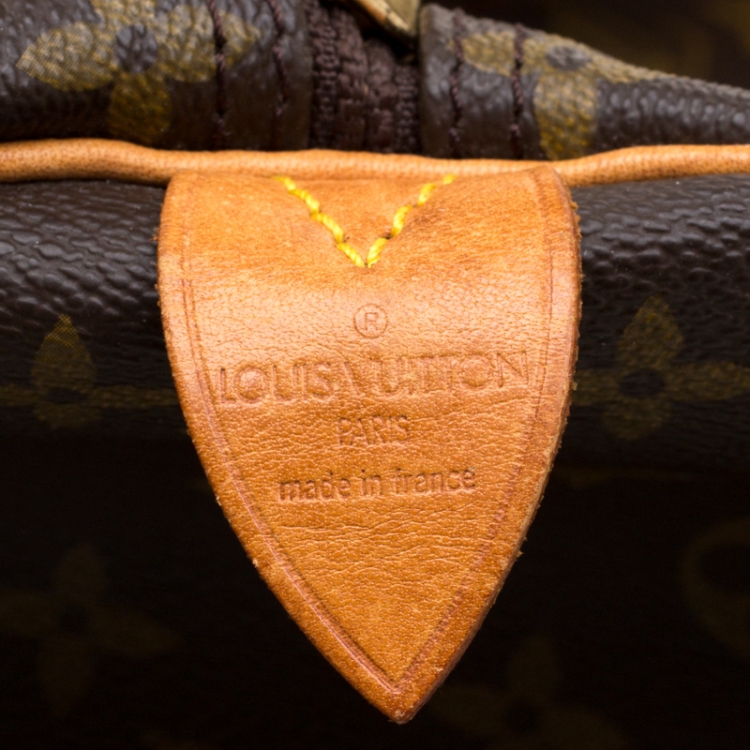 Pre Owned Louis Vuitton Brown Monogram Canvas Keepall Bandouliere 60 Bag