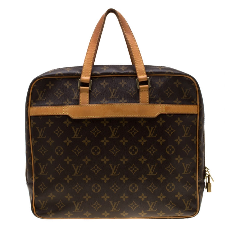 Pre Owned Louis Vuitton Monogram Canvas Porte Documents Pegase Soft Briefcase Bag