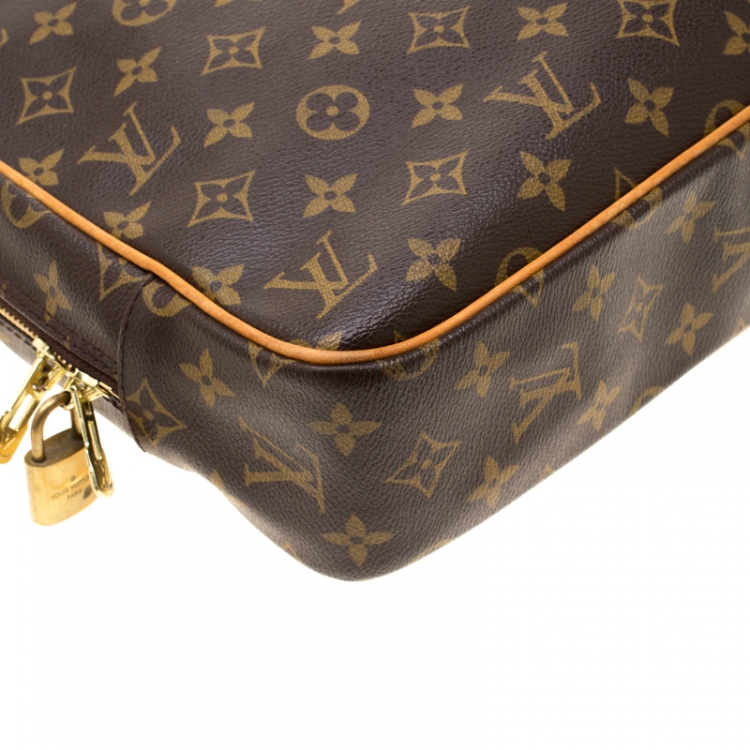 Pre Owned Louis Vuitton Monogram Canvas Porte Documents Pegase Soft Briefcase Bag