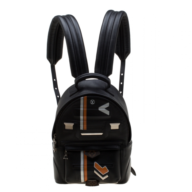 Louis Vuitton Black Leather Space Palm Springs PM Backpack Louis