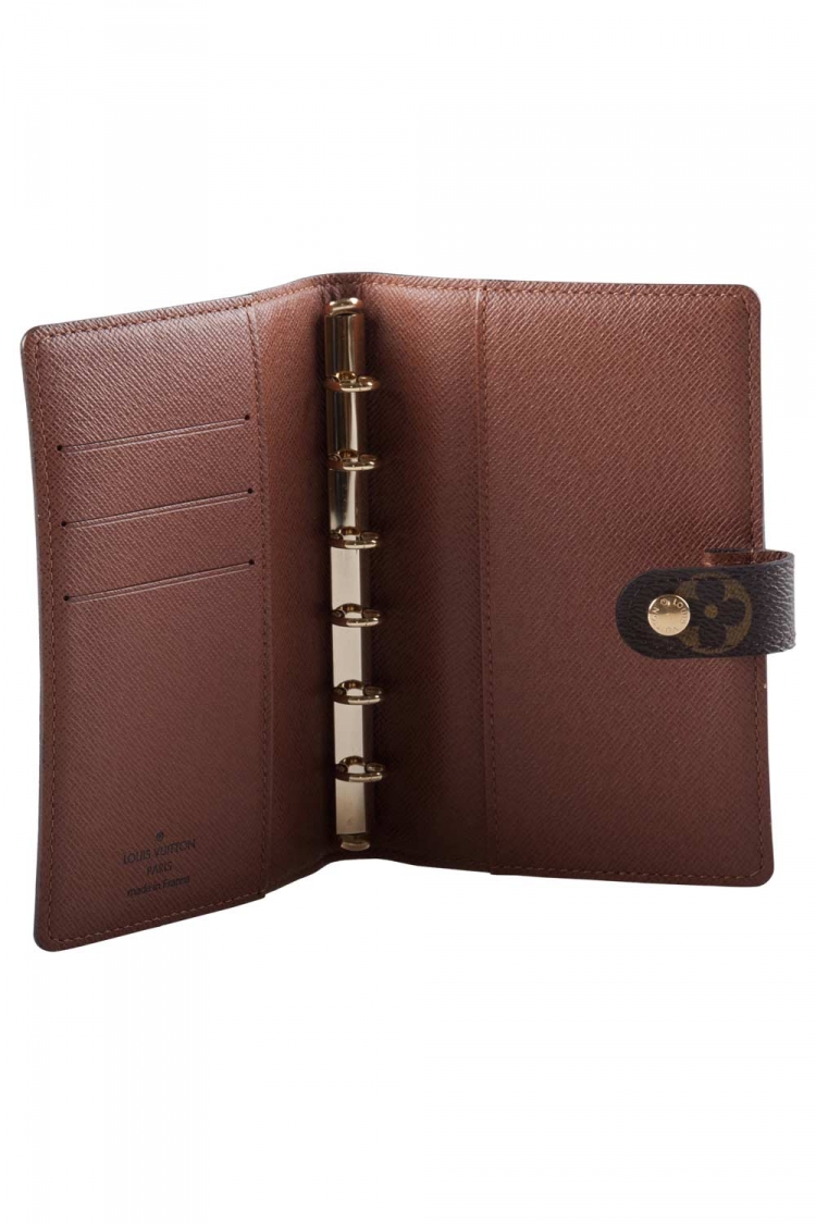 Pre Owned Louis Vuitton Monogram Canvas Small Ring Agenda Cover