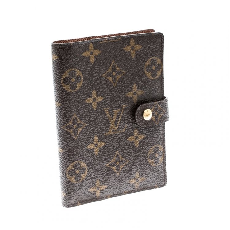 Pre Owned Louis Vuitton Monogram Canvas Small Ring Agenda Cover