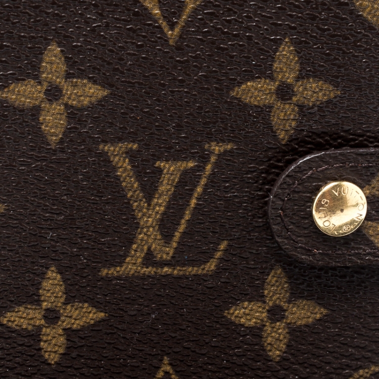 Pre Owned Louis Vuitton Monogram Canvas Small Ring Agenda Cover