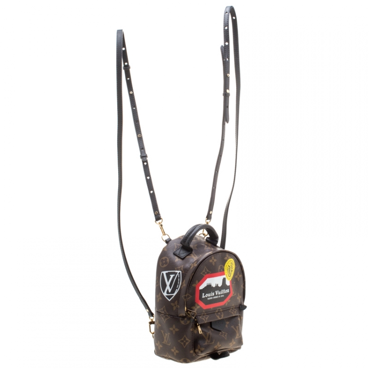 Pre Owned Louis Vuitton World Tour Monogram Canvas Mini Palm Springs Backpack