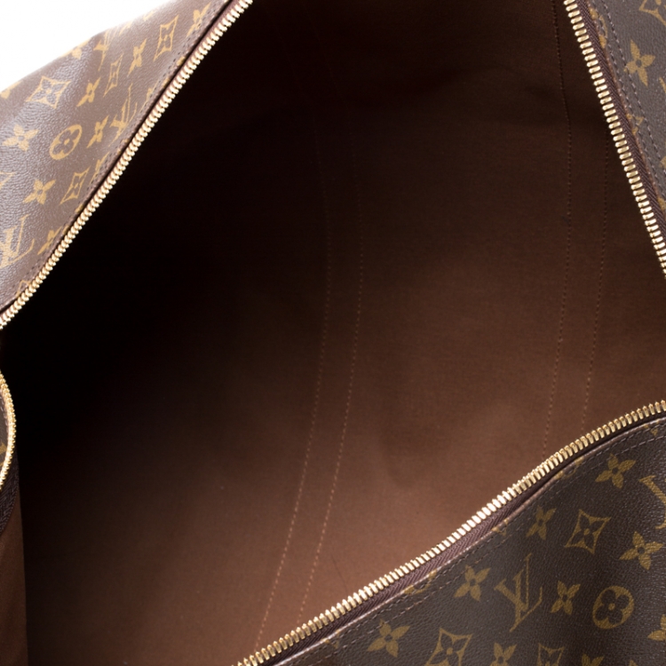 Pre Owned Louis Vuitton Monogram Canvas Keepall Bandouliere 55 Bag