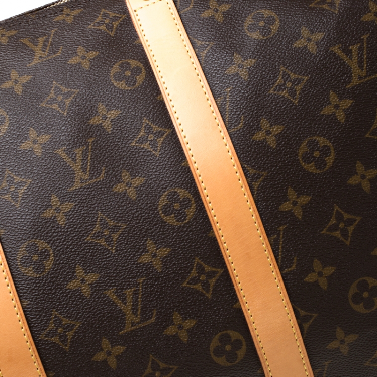 Pre Owned Louis Vuitton Monogram Canvas Keepall Bandouliere 55 Bag