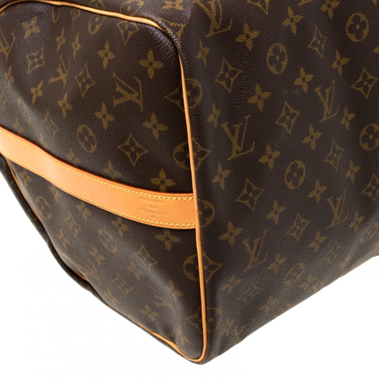 Pre Owned Louis Vuitton Monogram Canvas Keepall Bandouliere 55 Bag