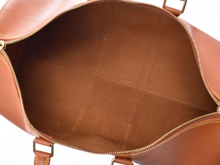 Pre Owned Louis Vuitton Cipango Gold Epi Leather Keepall 45 Bag