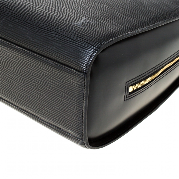 Pre Owned Louis Vuitton Black Epi Leather Sorbonne Briefcase