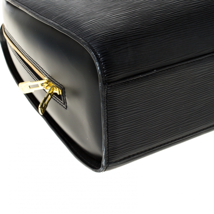 Pre Owned Louis Vuitton Black Epi Leather Sorbonne Briefcase