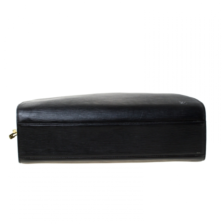 Pre Owned Louis Vuitton Black Epi Leather Sorbonne Briefcase