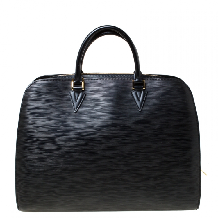 Pre Owned Louis Vuitton Black Epi Leather Sorbonne Briefcase