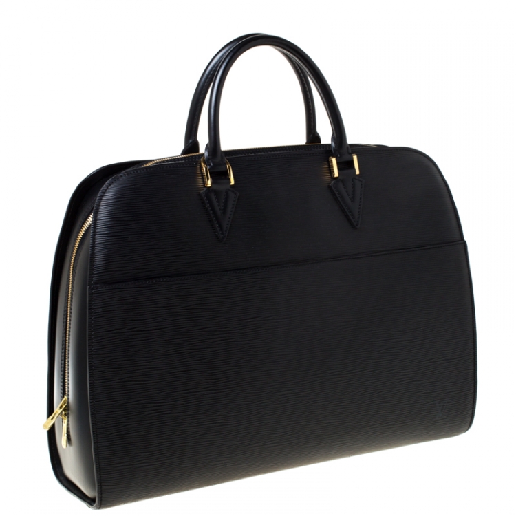 Pre Owned Louis Vuitton Black Epi Leather Sorbonne Briefcase