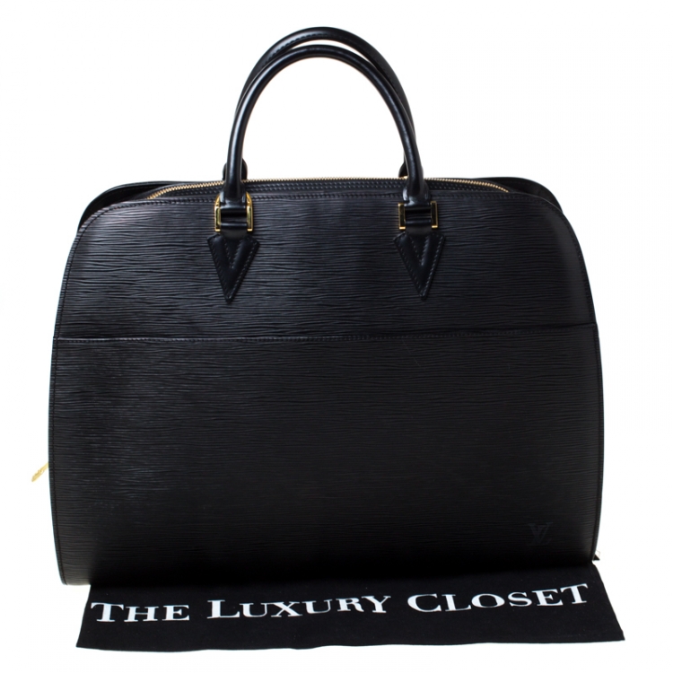 Pre Owned Louis Vuitton Black Epi Leather Sorbonne Briefcase