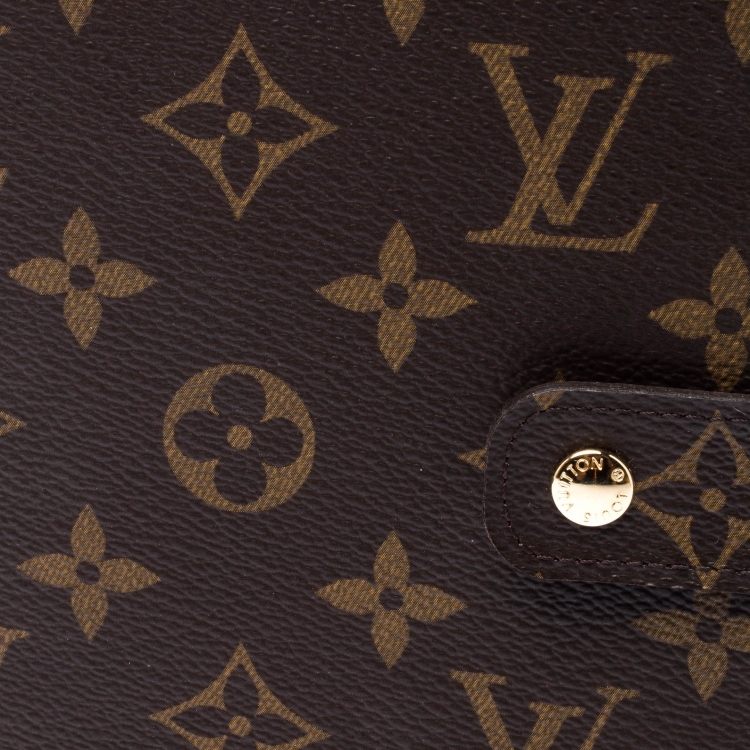Pre Owned Louis Vuitton Monogram Canvas Medium Ring Agenda Cover