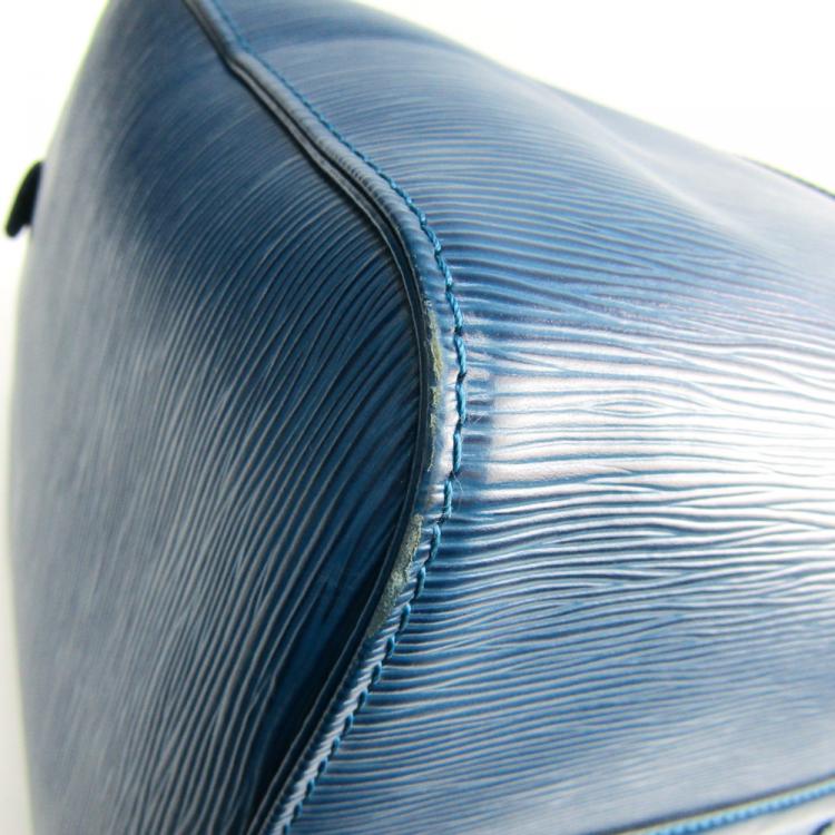 Pre Owned Louis Vuitton Toledo Blue Epi Leather Keepall 50 Bag