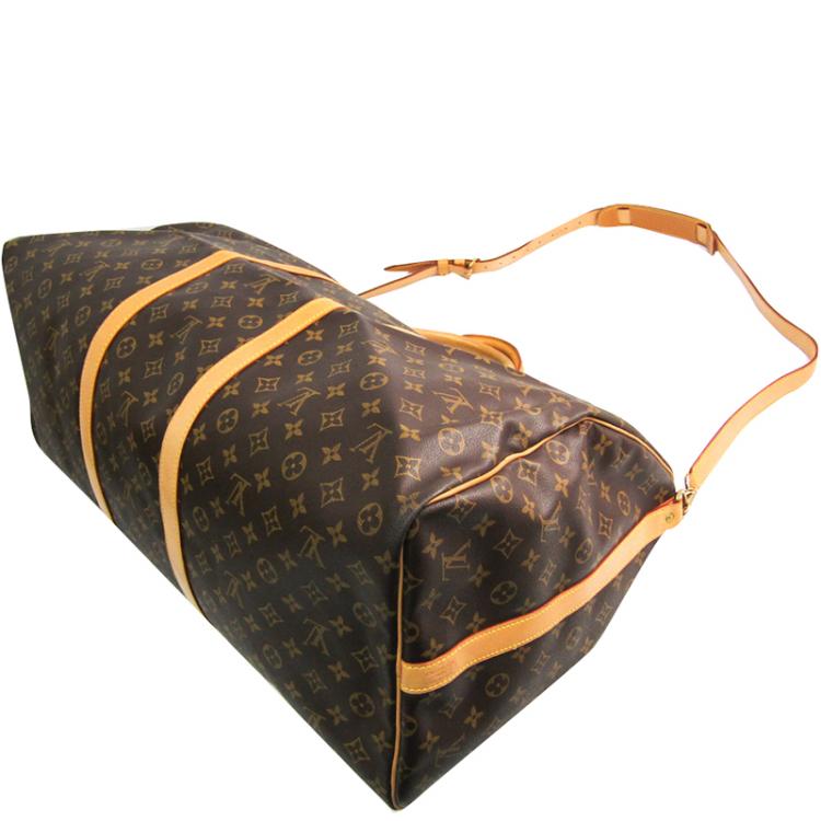مملوكة مسبقًا Louis Vuitton Monogram Canvas Keepall Bandouliere 60