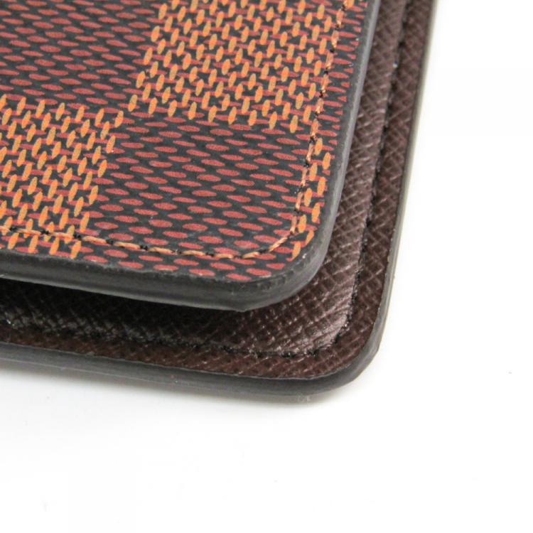 Pre Owned Louis Vuitton Damier Ebene Canvas Medium Ring Agenda Cover