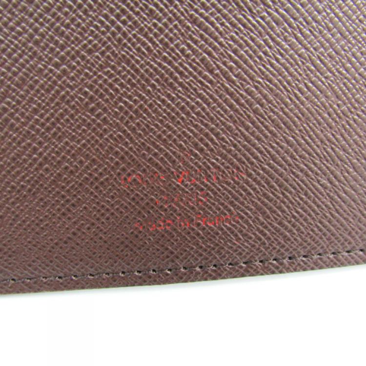 Pre Owned Louis Vuitton Damier Ebene Canvas Medium Ring Agenda Cover