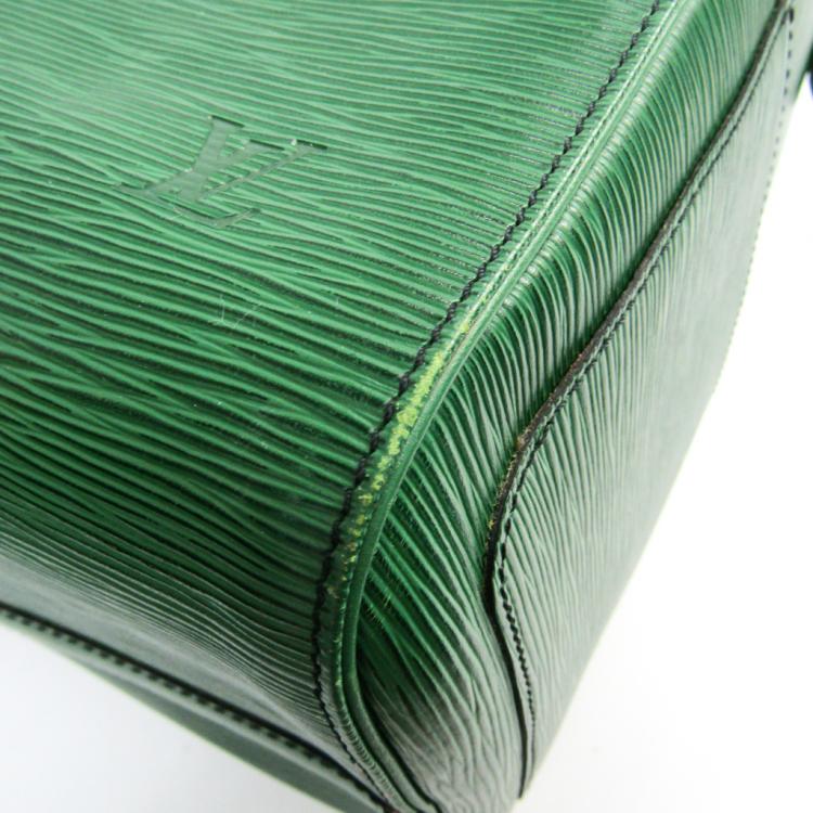 Pre Owned Louis Vuitton Green Epi Leather Keepall 45 Bag