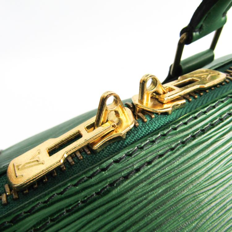 Pre Owned Louis Vuitton Green Epi Leather Keepall 45 Bag