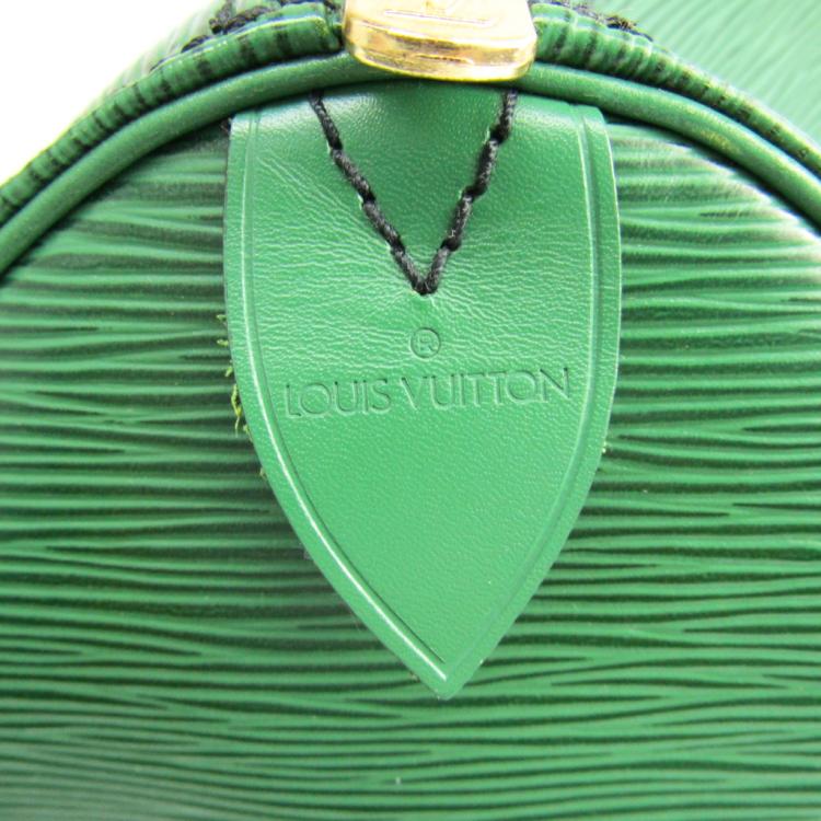 Pre Owned Louis Vuitton Green Epi Leather Keepall 45 Bag