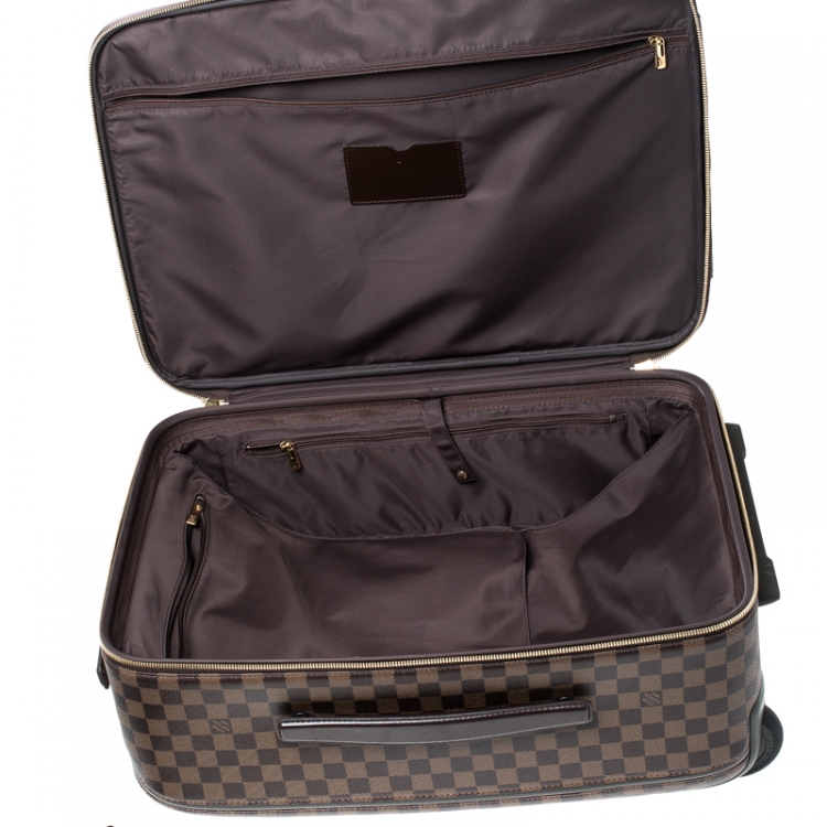 Pre Owned Louis Vuitton Damier Ebene Canvas Business Pegase Legere 55 Luggage Bag