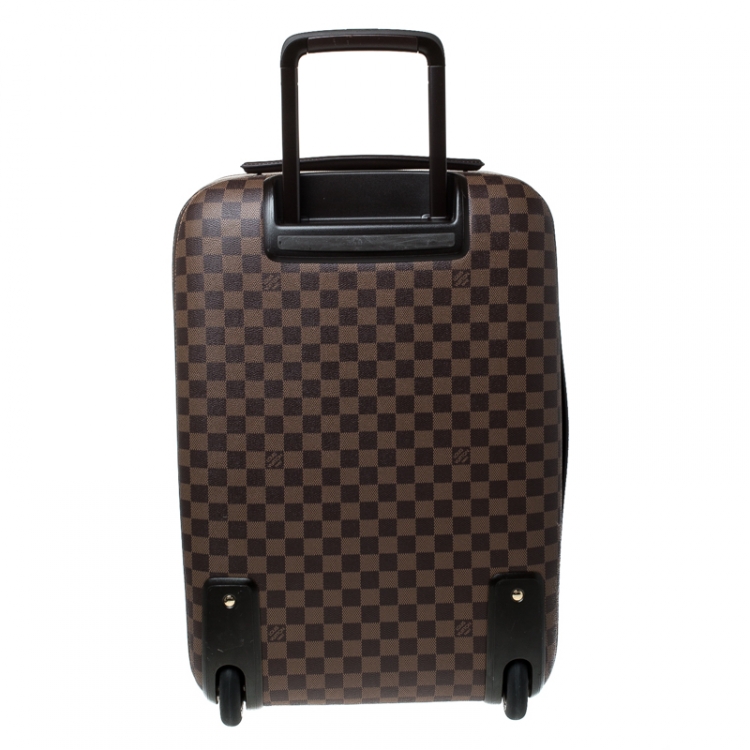 Pre Owned Louis Vuitton Damier Ebene Canvas Business Pegase Legere 55 Luggage Bag