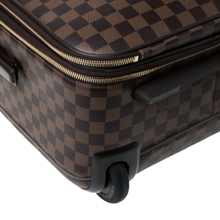 Pre Owned Louis Vuitton Damier Ebene Canvas Business Pegase Legere 55 Luggage Bag