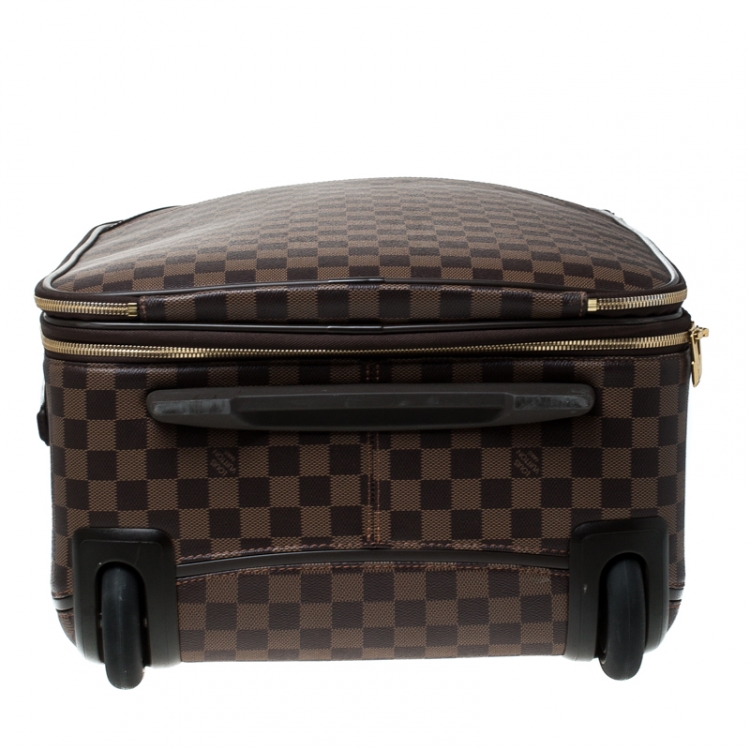 Pre Owned Louis Vuitton Damier Ebene Canvas Business Pegase Legere 55 Luggage Bag