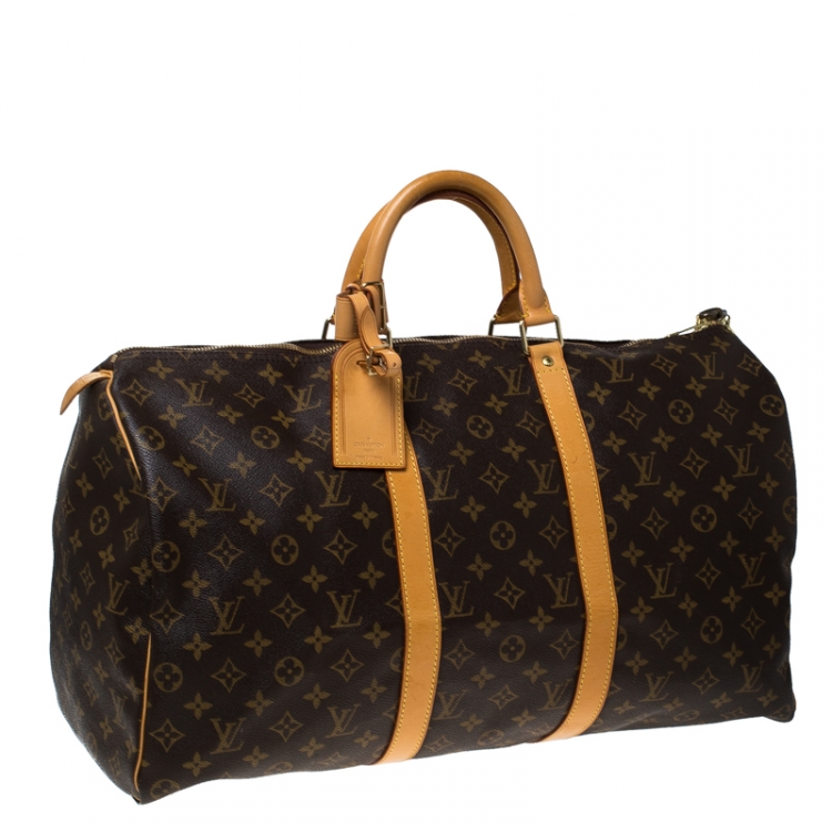 Pre Owned Louis Vuitton Monogram Canvas Keepall 50 Bag
