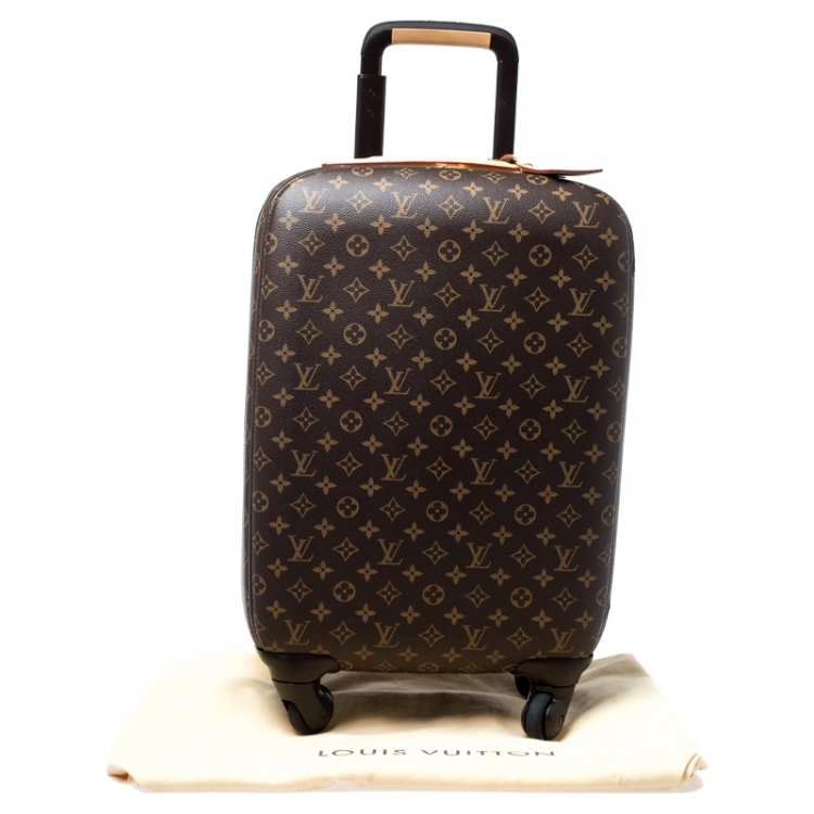 Pre Owned Louis Vuitton Monogram Canvas Zephyr 55 Rolling Suitcase
