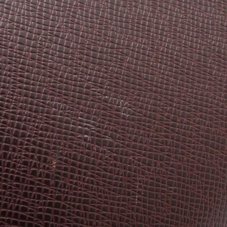 Pre Owned Louis Vuitton Burgundy Taiga Leather Atoll Travel Organizer