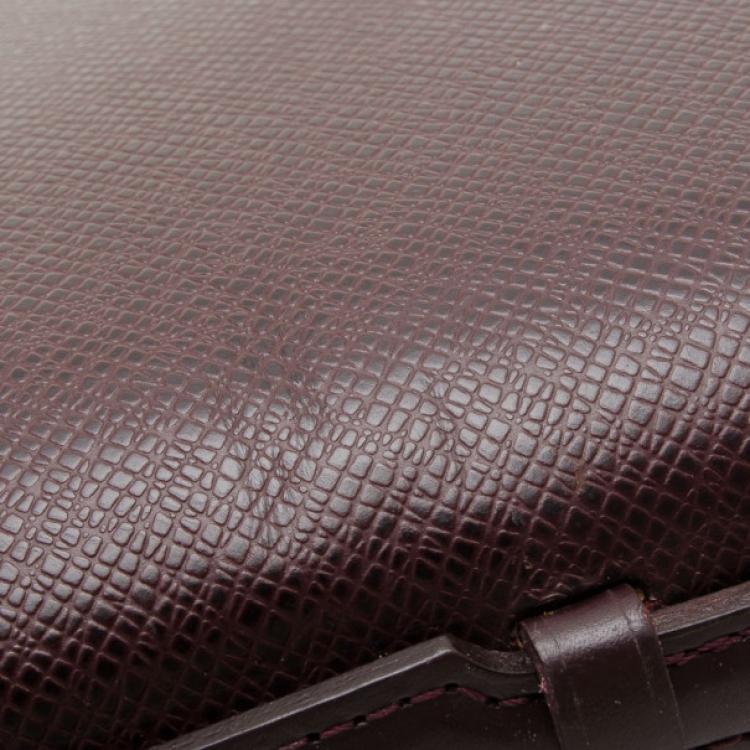 Pre Owned Louis Vuitton Burgundy Taiga Leather Atoll Travel Organizer