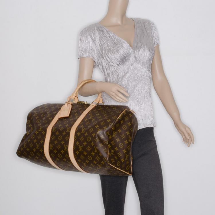 Pre Owned Louis Vuitton Monogram Keepall 50