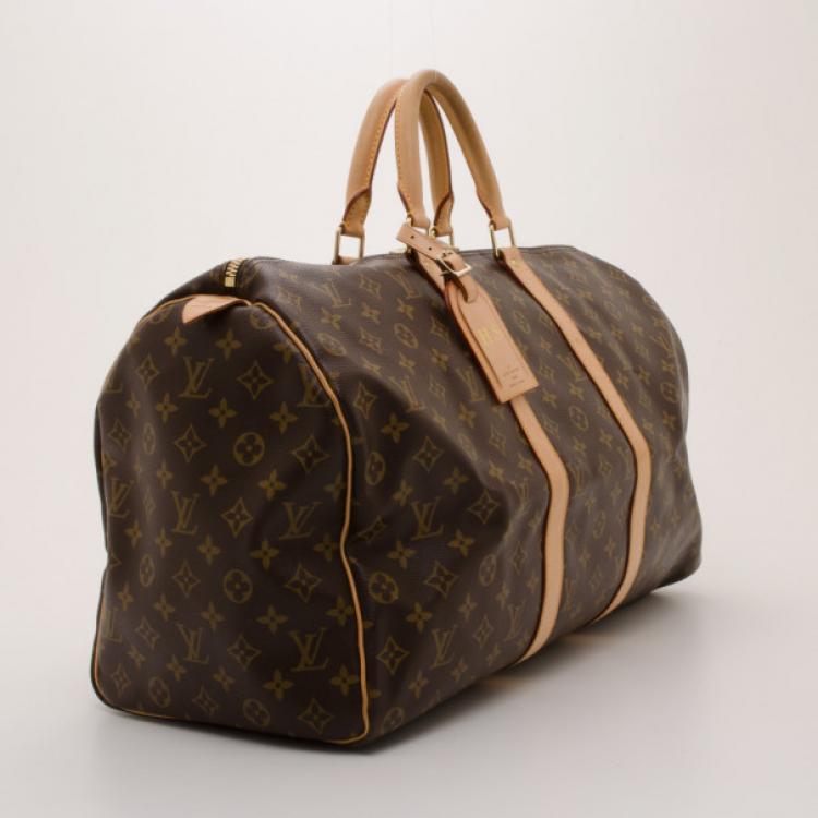 Pre Owned Louis Vuitton Monogram Keepall 50