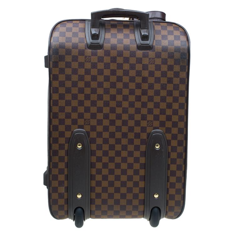 Pre Owned Louis Vuitton Damier Ebene Canvas Pegase 55 Suitcase 