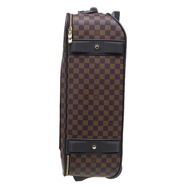 Pre Owned Louis Vuitton Damier Ebene Canvas Pegase 55 Suitcase 