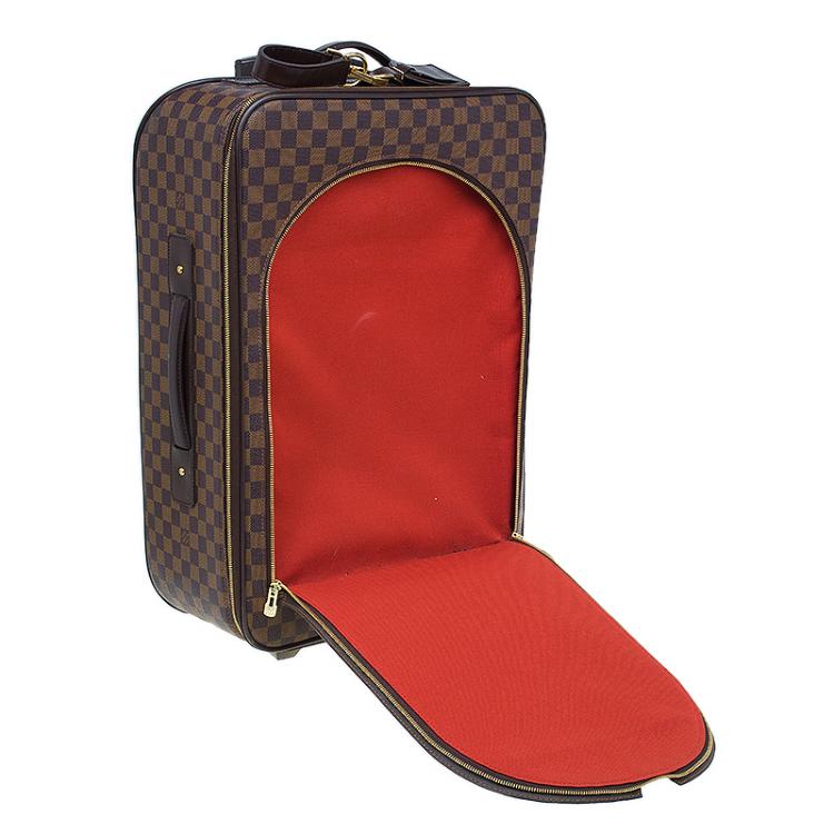 Pre Owned Louis Vuitton Damier Ebene Canvas Pegase 55 Suitcase 
