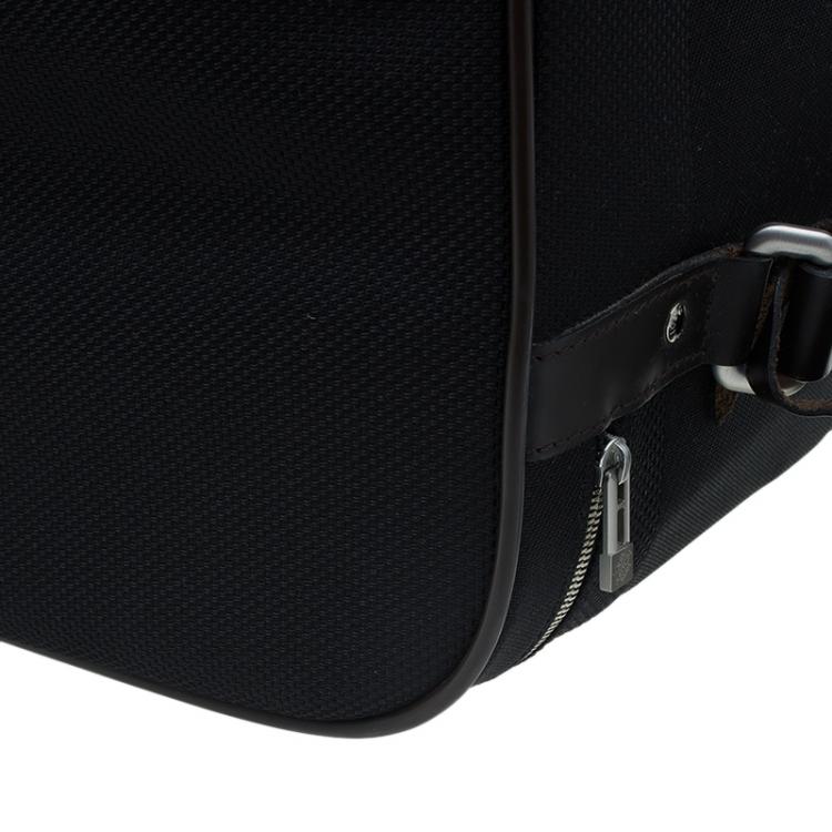 Pre Owned Louis Vuitton Black Damier Geant Canvas Eole Rolling Suitcase 50