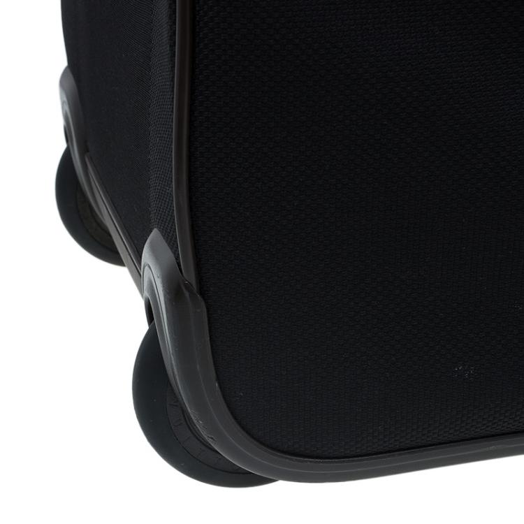 Pre Owned Louis Vuitton Black Damier Geant Canvas Eole Rolling Suitcase 50