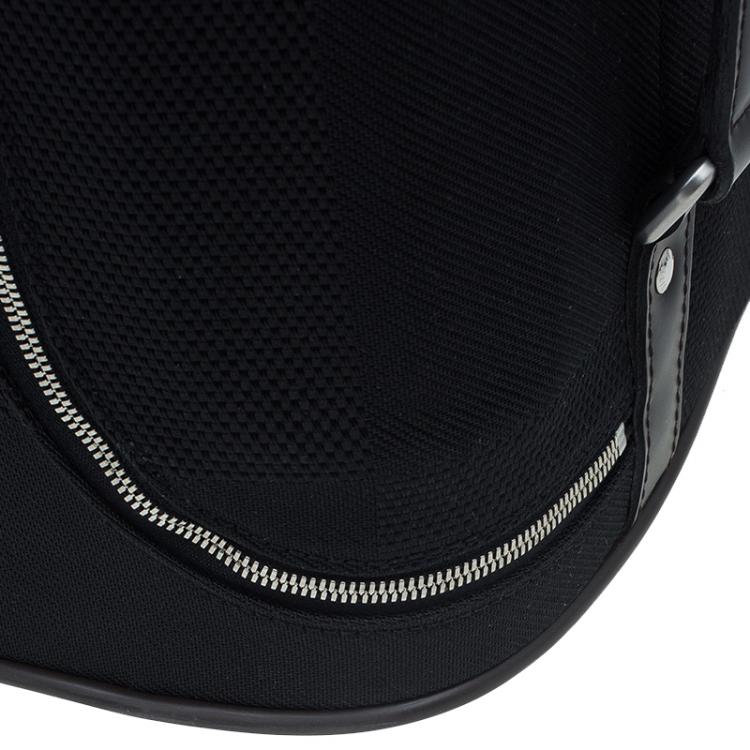 Pre Owned Louis Vuitton Black Damier Geant Canvas Eole Rolling Suitcase 50