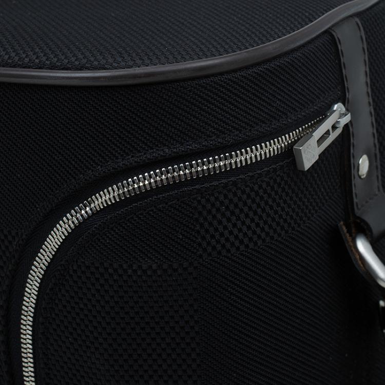 Pre Owned Louis Vuitton Black Damier Geant Canvas Eole Rolling Suitcase 50