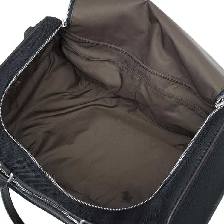 Pre Owned Louis Vuitton Black Damier Geant Canvas Eole Rolling Suitcase 50